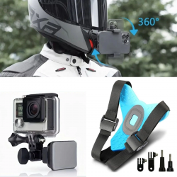 Mey İthalat®  Motorsiklet Kask Önü Takılan Telefon Tutucu Aksiyon Kamerası Takılabilen Aparat