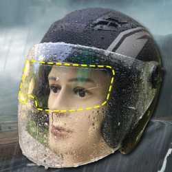 Mey İthalat® Motosiklet  Kaskı İçin Yağmur Kaydırıcı Film