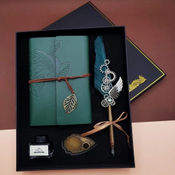 Mey İthalat®  Mürekkepli Divit Kalem Ve Defter Set