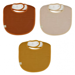 Mey İthalat®  Müslin Önlük 3'Lü 60101 Kiremit Bej Hardal