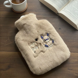 Mey İthalat® Mutlu Robot Hayvan Figürlü Peluş Sıcak Su Torbası 1 Lt – Yumuşak Kılıf, Uzun Süre Sıcak Tutan Termal Su Torbası