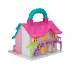 Mey İthalat®  My Happy Family 2 Katlı Büyük Ev Oyun Seti Villa