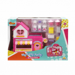 Mey İthalat®  My Happy Family Mini Ev Oyun Seti