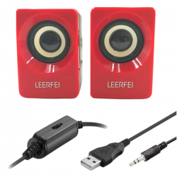 Mey İthalat®  N62 1+1 Multimedia USB ve Jacklı Mini Hoparlör Yüksek Stereo Ses Sistemi