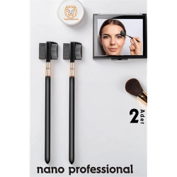 Mey İthalat® Nano Kaş Fırçası Kirpik Tarağı 2 ADET  Absolute Professional 720387