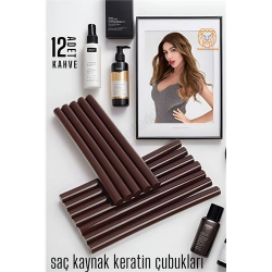 Mey İthalat® Nano Keratin Kaynak Çubukları 12 ADET KAHVE Absolute 720352