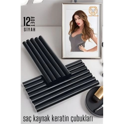 Mey İthalat® Nano Keratin Kaynak Çubukları 12 ADET SİYAH Absolute 720351