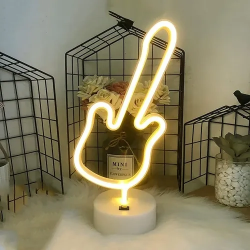 Mey İthalat® Neon Gitar Masa Lambası