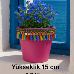 Mey İthalat®  DEKOR saksı 1.7 litre