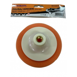 Mey İthalat® Nikon 12550TM Polisaj Süngeri 125 mm Turuncu Orta Sert