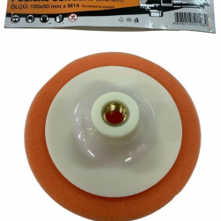 Mey İthalat® Nikon 12550TM Polisaj Süngeri 125 mm Turuncu Orta Sert
