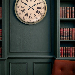 Mey İthalat® Nostalji Stil 40 Cm Metal Eskitme Duvar Saati