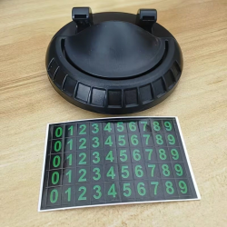 Mey İthalat®  Numaratörlü Güçlü Yapışkanlı 360 Derece Dönebilen Su Geçirmez Araç İçi Telefon Tutucu Plastik Aparat