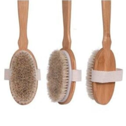 Mey İthalat® Organik Doğal At Kılı Banyo Fırçası