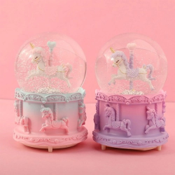 Mey İthalat® Orta Boy Unicorn Kar Küresi