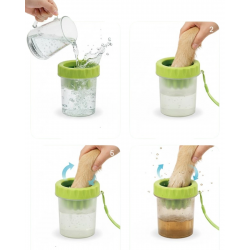 Mey İthalat® Orta ve Büyük Irk Köpekler İçin Pati Yıkama Kabı Pratik Hijyen Çözümü