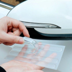 Mey İthalat®  Oto Darbe Koruyucu Şeffaf Kendiliğinden Yapışkanlı Bantlar 4 Adet