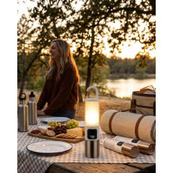 Mey İthalat® Outdoor Kamp Feneri USB Şarjlı Yüksek Parlaklık Güç Ekranlı LED Aydınlatma