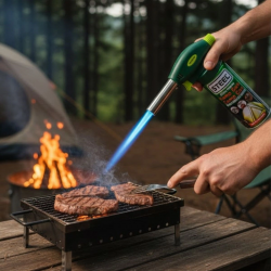Mey İthalat®  Outdoor Kamp, Piknik ve Tamir İşleri İçin Kamp Gazı Seti – Taşınabilir Pürmüz Alev Tabancası ve Yüksek Performanslı Gaz Kartuşu