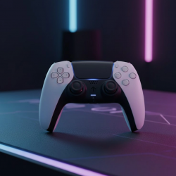 Mey İthalat® Oyun Kolu PS5 Uyumlu Kablosuz Bağlantı ve Uzun Pil Ömrü