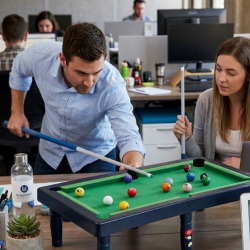 Mey İthalat® Oyuncak Bilardo Masası Seti Çocuklar İçin Eğlence ve Beceri Oyunu