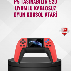 Mey İthalat® P5 Retro GamePad 520 Oyunlu Taşınabilir Oyun Konsolu