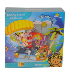Mey İthalat® P881007 UÇURTMA SÖRFÇÜSÜ TEDDY 204 PARÇA BLOCK OYUNCAK