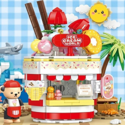 Mey İthalat® P881202 TEDDY DONDURMA SALONU 369 PARÇA BLOCK OYUNCAK