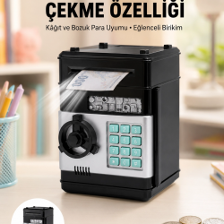 Mey İthalat® Para Kasası Görünümlü Elektronik Şifreli Kumbara