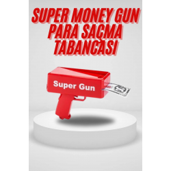 Mey İthalat® Para Saçma Tabancası Kırmızı Para Fırlatma Oyuncağı Parti Eğlencesi