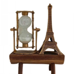 Mey İthalat® Paris Eyfel Kulesi Hediyelik Eyfel Retro Kum Saati Dekoratif Eşya