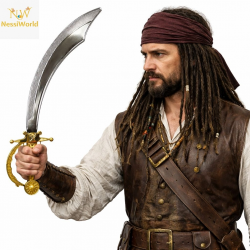 Mey İthalat® Parlak Metal Görünümlü Plastik Korsan Kılıcı 45 cm