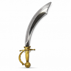 Mey İthalat® Parlak Metal Görünümlü Plastik Korsan Kılıcı 45 cm