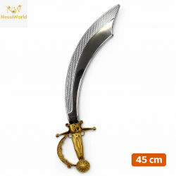 Mey İthalat® Parlak Metal Görünümlü Plastik Korsan Kılıcı 45 cm