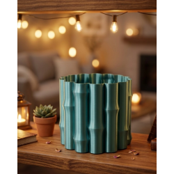 Mey İthalat® Parlak Yeşil Dekoratif Vazo Modern Tasarım Şık Masa Üstü Aksesuar