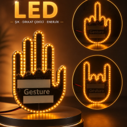 Mey İthalat® PARMAK LED AMBER RENKLİ IŞIK