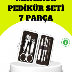 Mey İthalat® Paslanmaz Çelik Kişisel Bakım Seti – 7 Parça