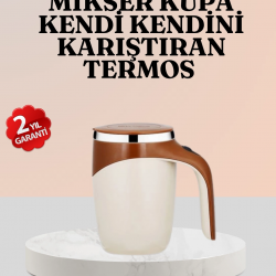 Mey İthalat® Paslanmaz Çelik Şarjlı Karıştırma Kupa – Otomatik Manyetik Blender Fincan