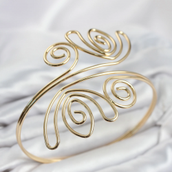 Mey İthalat® Pazu Bileklik Gold Renk Pirinç Bohem Model