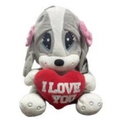 Mey İthalat® PELUŞ 40CM ÜZGÜN KÖPEK HALLEY