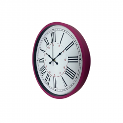 Mey İthalat® Pembe 36 Cm Dekoratif Duvar Saati