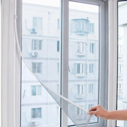 Mey İthalat® Pencere Sineklik Tülü 100x150 CM Çift Taraflı Bant Hediyeli Kesilebilir Tül Sineklik Seti