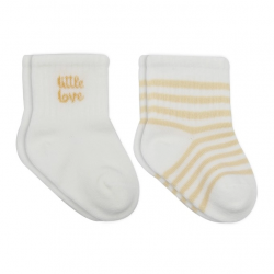 Mey İthalat® Penye Soket Çorap 2li 10139 Ekru Somon