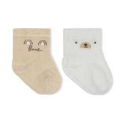 Mey İthalat® Penye Soket Çorap 2li 10142 Bej Ekru