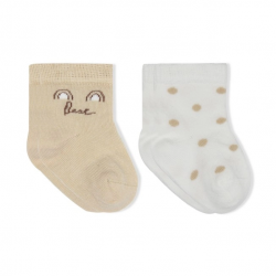 Mey İthalat® Penye Soket Çorap 2li 10142 Ekru Kahve
