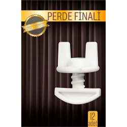 Mey İthalat® Perde Finali Perde Sonlandırıcı Stop Korniş Finali Sonu 12 Adet 716104