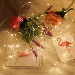 Mey İthalat®  Peri Led Işık 5 Metre (Sarı) Pilli Aydınlatma Şerit Saçak Spot Süsleme