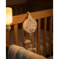 Mey İthalat® Pil Gerektirmeyen Bebek Uyutucu Müzik Kutusu Pratik Asılabilir Model