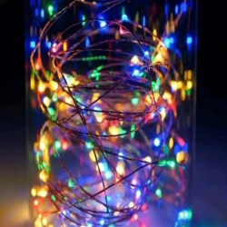 Mey İthalat®  Pilli Dekoratif Peri Led Işık 3 Metre (RGB) Gaming Aydınlatma