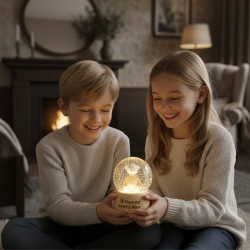 Mey İthalat® Pilli Işıklı Müzikli Kar Küresi–Sevimli Ayıcık Figürlü Eğlenceli Masaüstü Biblo, LED Aydınlatmalı Dekoratif Hediyelik Kar Küresi